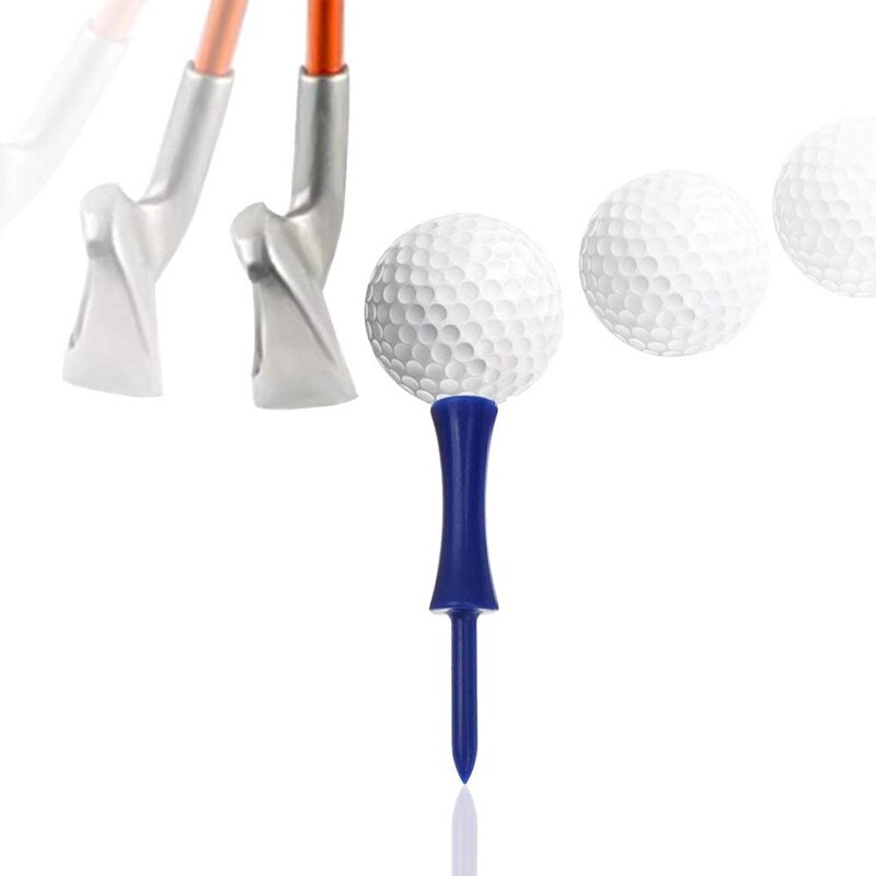 Crestgolf 70mm kestävä muovinen askel alas golf -t -paidat värikäs linna -t -paidat, rajoitetut golf -paidat, korkeuden säätö -muoviset t -paidat 50/ kpl