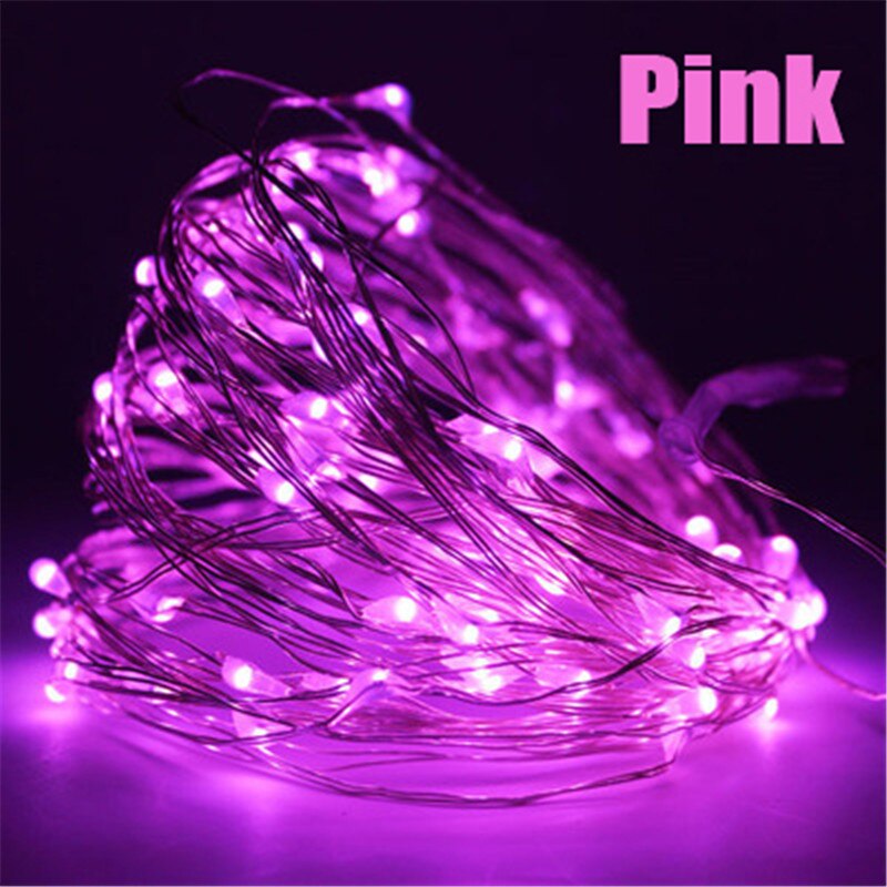 LED garland copper wire LED string light fairy light indoor birthday party wedding valentine decoration новыйгод