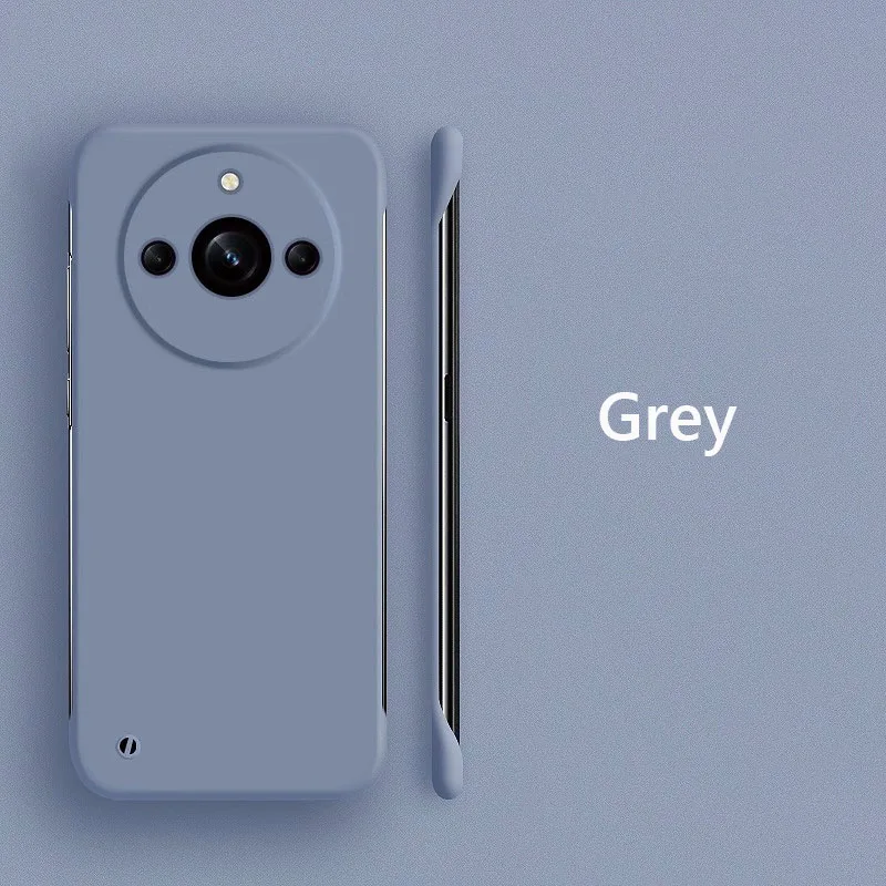 Custodia posteriore rigida opaca sottile senza cornice per PC per Realme 11 pro più Realme11 pro + più 5G antiurto Fundas Coque: alluminio / Vino Rosso