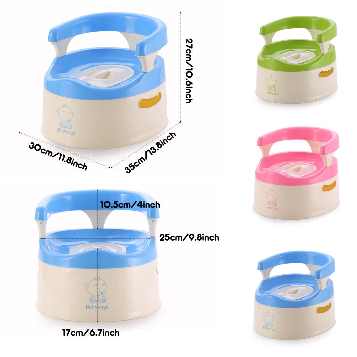 3 farbe freundlicher Topf Weiche Baby Töpfchen Kunststoff Straße Topf Säuglings Töpfchen Nette Baby Wc Sicher freundlicher Töpfchen Trainer Sitz Stuhl