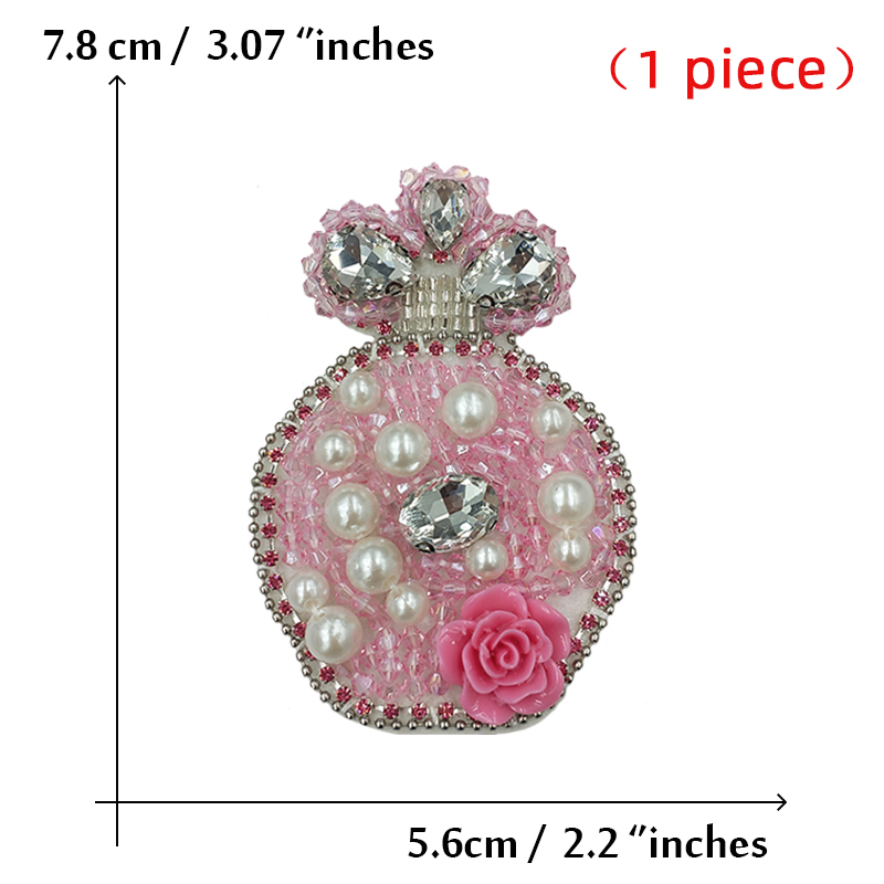 Steentjes Kraal Oog Rode Harten Patches Voor Kleding Geborduurde Applicaties Naai Menselijke Organen Bloem Diamant Badges Stickers: Multi-Colored