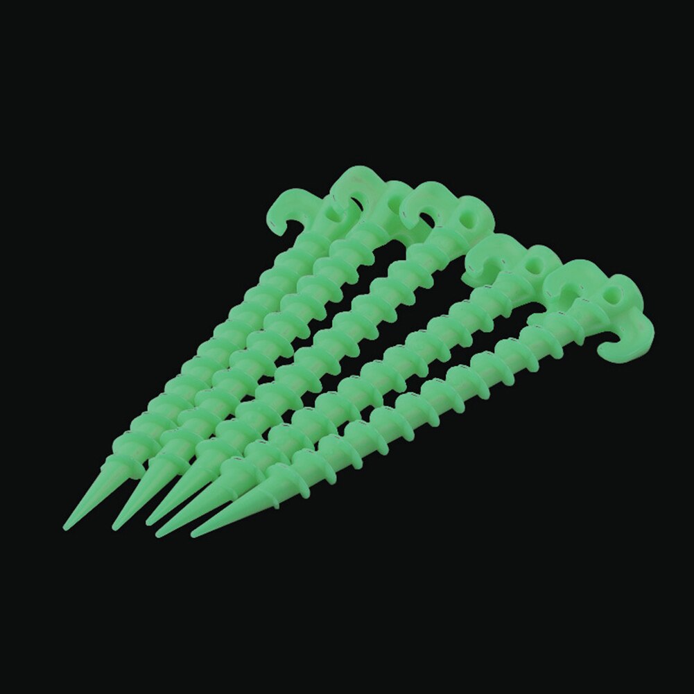 5PCS Tent Screw Pegs Outdoor Stakes Portable Durable Plastic Travel Supplies Accessories Camping Naturehike Tent Ground Nails: Default Title