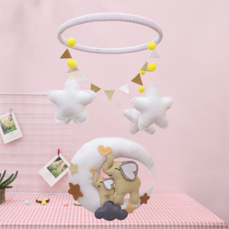 Meian fieltro inacabado DIY Craft habitación de bebé tela hecha a mano elefantes navidad niños decoración de pared de habitación