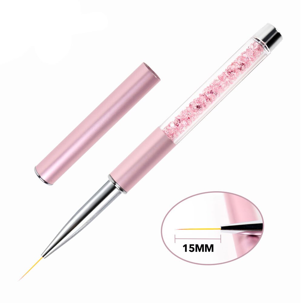 BQAN 7/9/11/12/15mm Nail Brush Line Brush Gel Brush Acrylic Art Brush Drawing Paintingg Pen Tools Manicure Nail Art Brush: 15mm