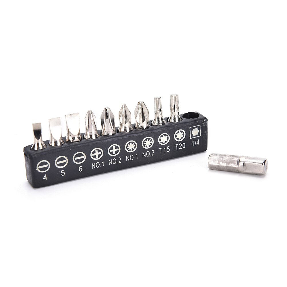 10pcs/Set Electric Alloy Steel Screwdriver Bits For Screwdriver Set Multifunctionl Versatile Screwdrivers