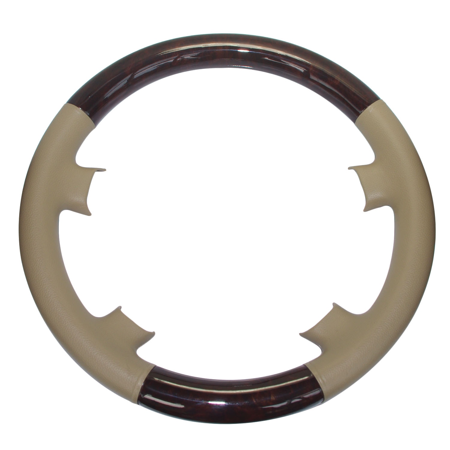 Cubierta de volante de madera y cuero marrón para Mercedes 95-99 W210 S210 E230 E300 E320 E430 E55 W202 S202 C180 C230 C220 C280 C43 AMG