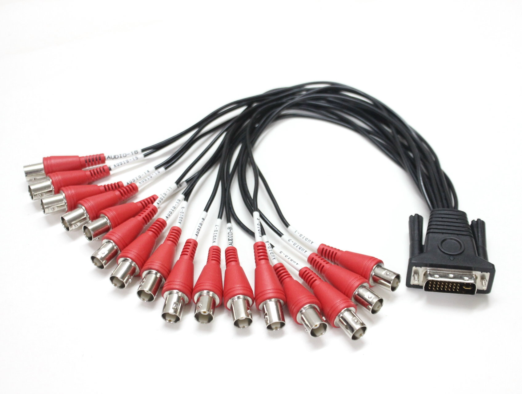 DVI Male to BNC Female Breakout Cable DVI 24+5 to 16 BNC line AUDIO For Geovision GV-1480A DVR CCTV Card