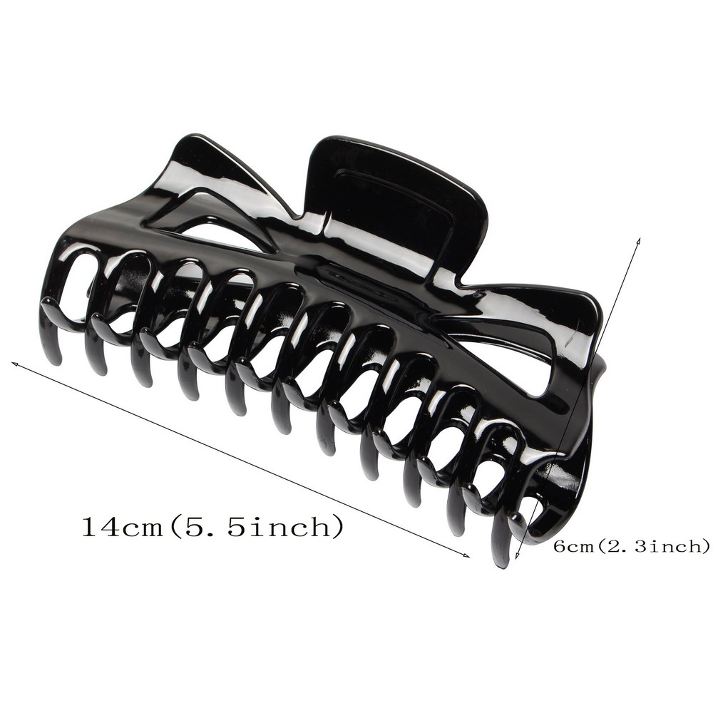 5.5inch Big Hair Claw Clip Large Plastic Hairpin Tortoiseshell Hair Clamps Crab Clips for Women Girls Hair Accessories