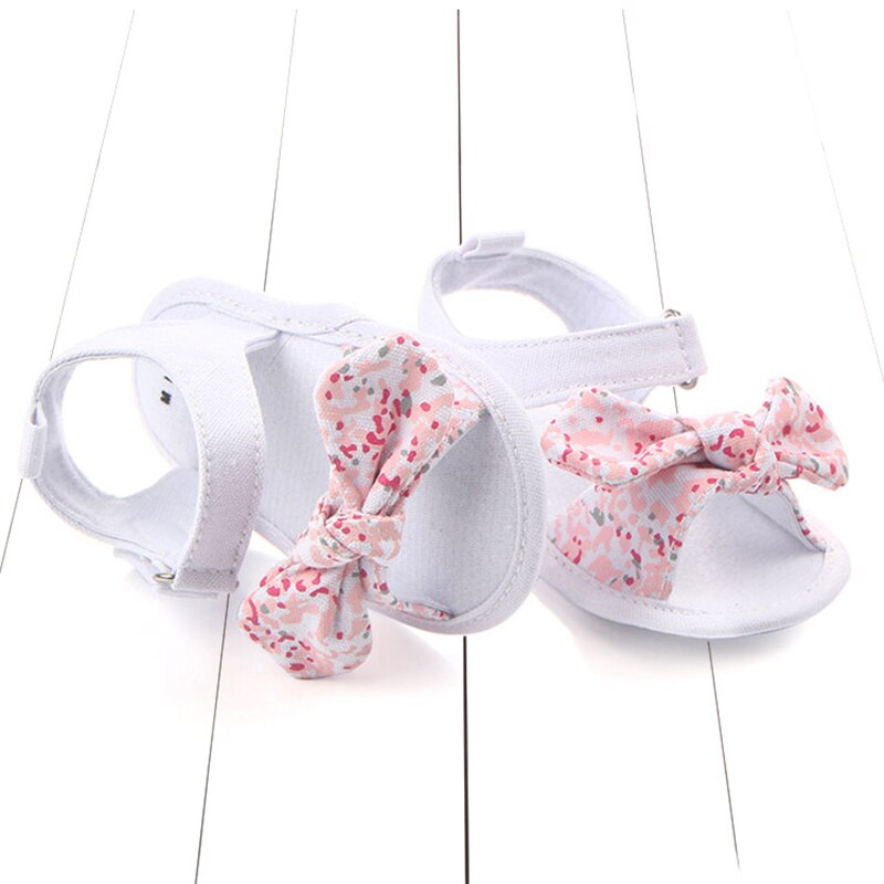 Zomerse baby peuter sandalen voor meisjes peuter schoenen eerste stappers met antislip strik klittenband katoenen schattige baby meisjes kleding