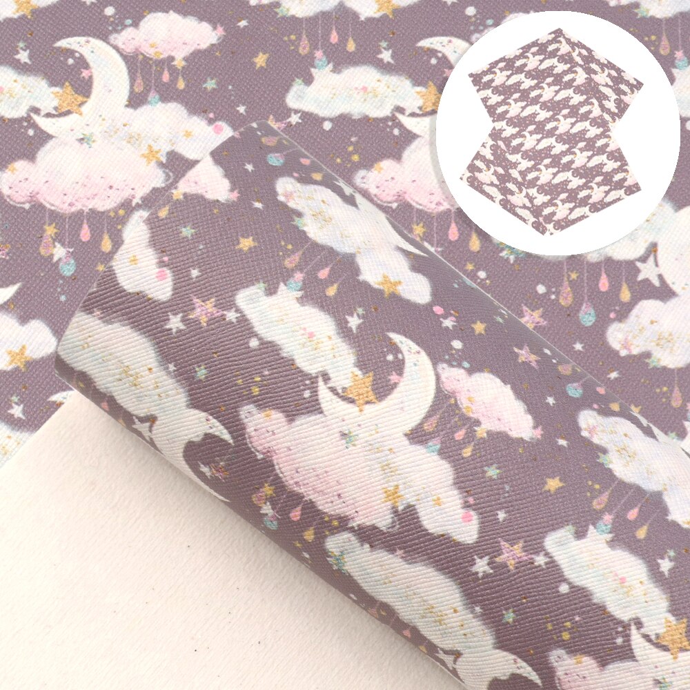 20*33Cm Regenboog Eenhoorn Snoep Faux Synthetisch Leer Lakens Voor Haar Boog Oorbellen Handtas Diy Decor Ambachten Vinyl: 1073639001