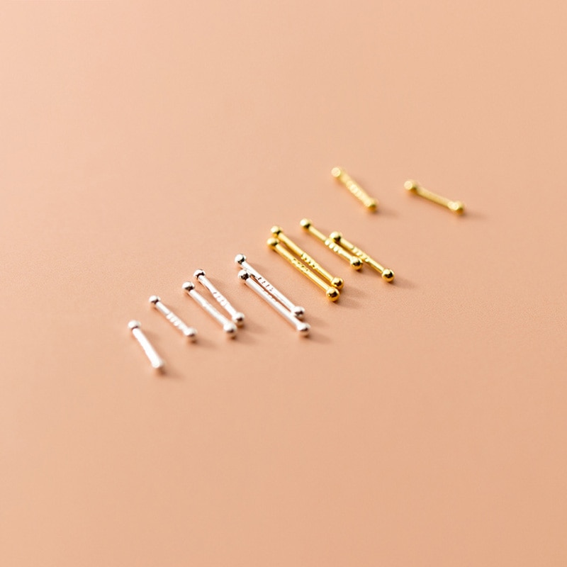Mini boucles d'oreilles invisibles pour femmes, 2 pièces, clous de nez, épingles, Piercing, os, corps, bijoux