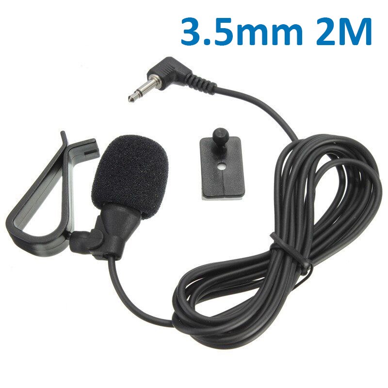 Universal 3.5mm port ekstern mikrofon til pc bilradio bluetooth dvd ekstern