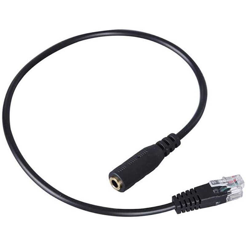 3.5 Mm Plug Jack Naar RJ9 Voor Iphone Headset Aan Cisco Kantoor Telefoon Adapter Kabel