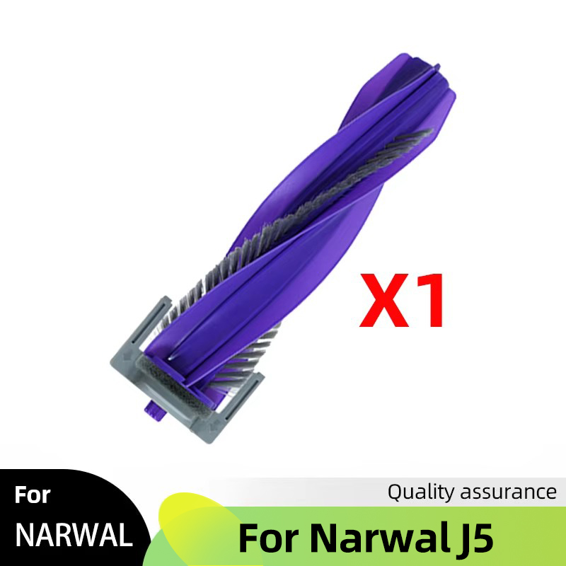 Fit For Narwal J5 Spare Parts Main Side Brush Cover Hepa Filter Mop Cloth Dust Bag Accessories Consumables: Lavender