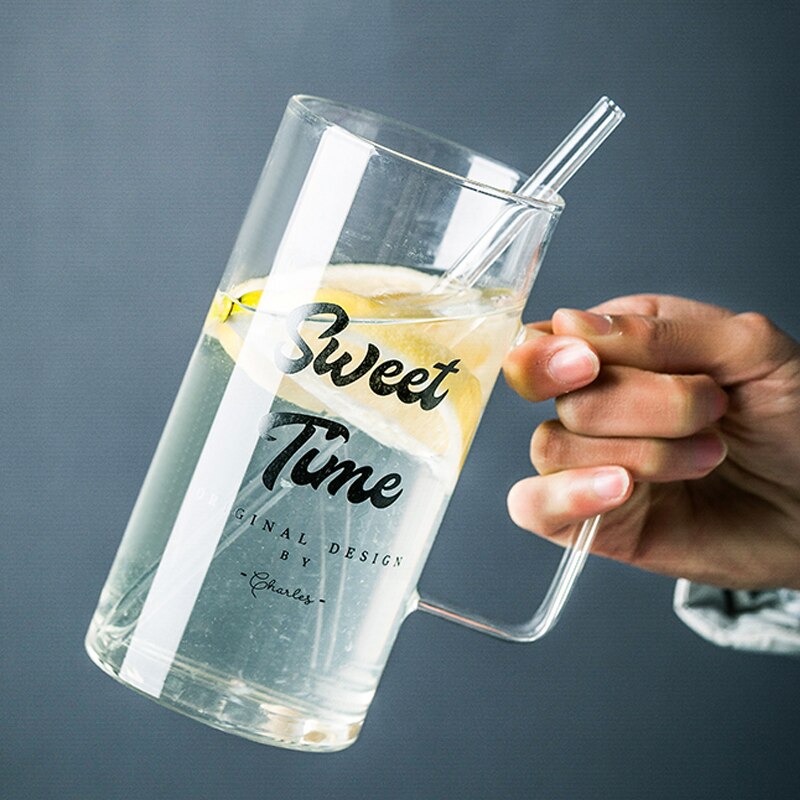 700ml duży żaroodporny szklany kubek robić kawy z borokrzemianu kubek robić herbaty kubek robić wody kufel robić piwa kubek robić kawy kubek Dinkware