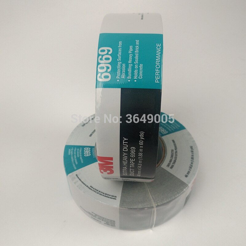 1roll 48mm*54.8m 3M Extra Heavy Duty Duct Tape 6969 With Rubber Adhesive Provide Good Holding Power