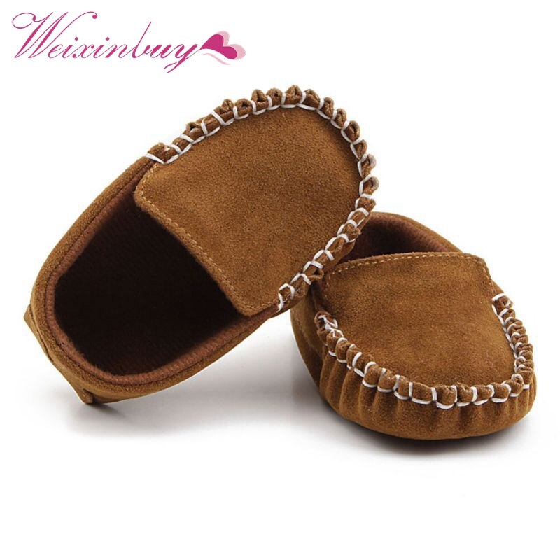 Winter Lovely Infant Moccasins Princess Baby First Walk Shoes Baby Matte Pu Peas Casual Leather Shoes