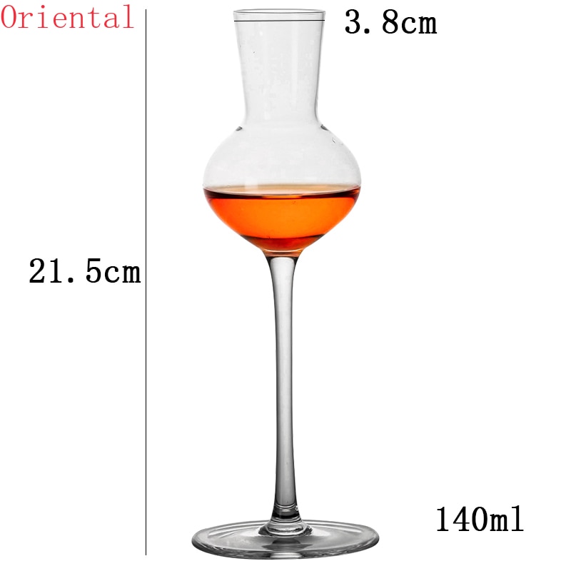 140ml Scotland Whisky Smelling Crystal Cup Whiskey Scent Wine Cup Brandy Snifter Crystal Tulip Aroma Tasting Glass