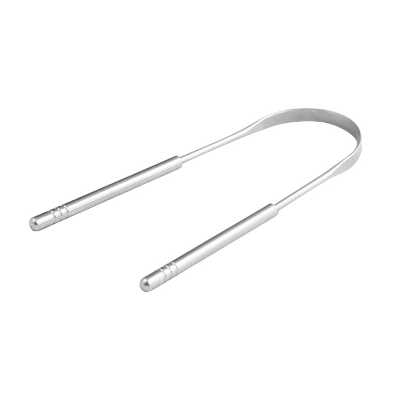 Stainless Steel Useful Tongue Scraper Cleaner Fresh Breath Cleaning Coated Tongue Oral Hygiene Care Tools