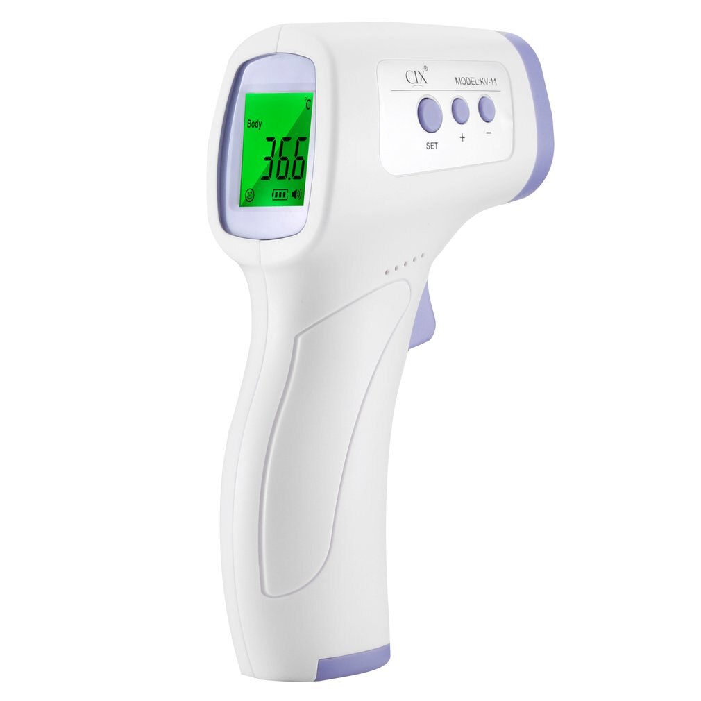 Infrared Thermometer High Precision Tri-color Backlight LCD Screen Practical Non-contact Forehead Thermometer
