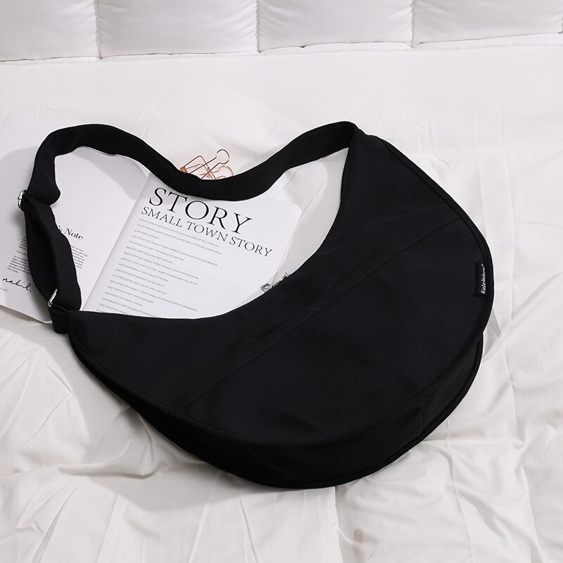 Ainvoev nuova borsa a tracolla monospalla moda selvaggia femminile di grande capacità borsa a tracolla in tela di grandi dimensioni in stile coreano
