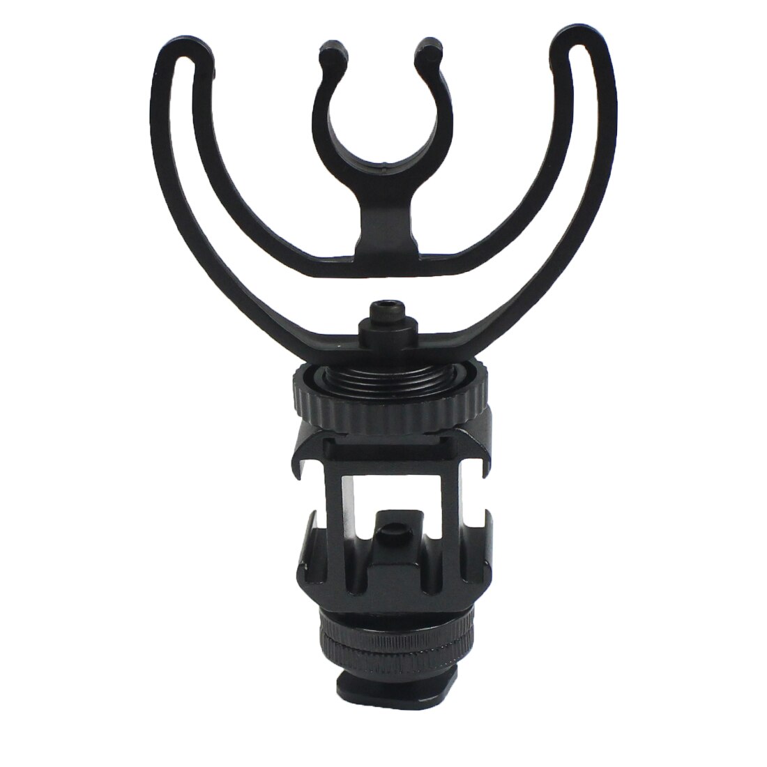 Triple cold shoe mount plate bar microphone stand video light extendable bracket for dji zhiyun smooth 4 feiyu vimble 2 osmo mobile