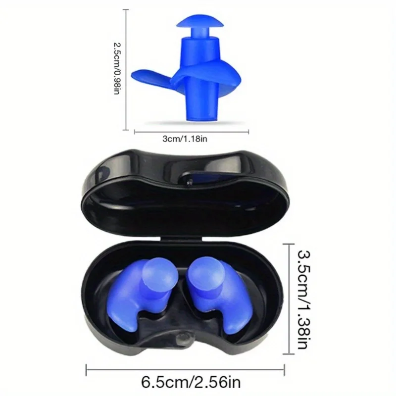 2 Stuks Zwemmen Oordopjes Waterdichte Herbruikbare Siliconen Oordopjes Duik Sport Pluggen Voor Water Surf Douchen Accessoires