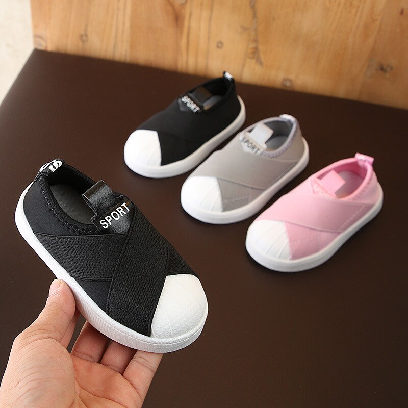 Lente Baby Meisje Jongen Casual Schoenen Baby Peuter Schoenen Elastische Stof Zachte Bodem Kinderen Kids Outdoor Schoenen