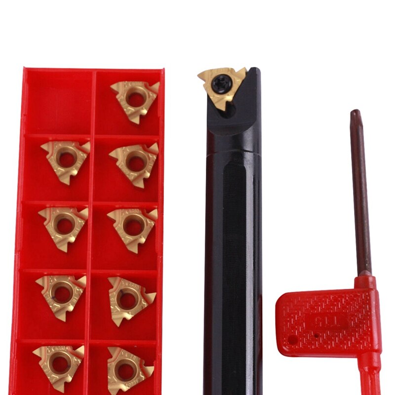 1Pc Snr0016Q16 Threading Lathe Turning Tool Holder With 16Ir Ag60 Smx30 Inserts