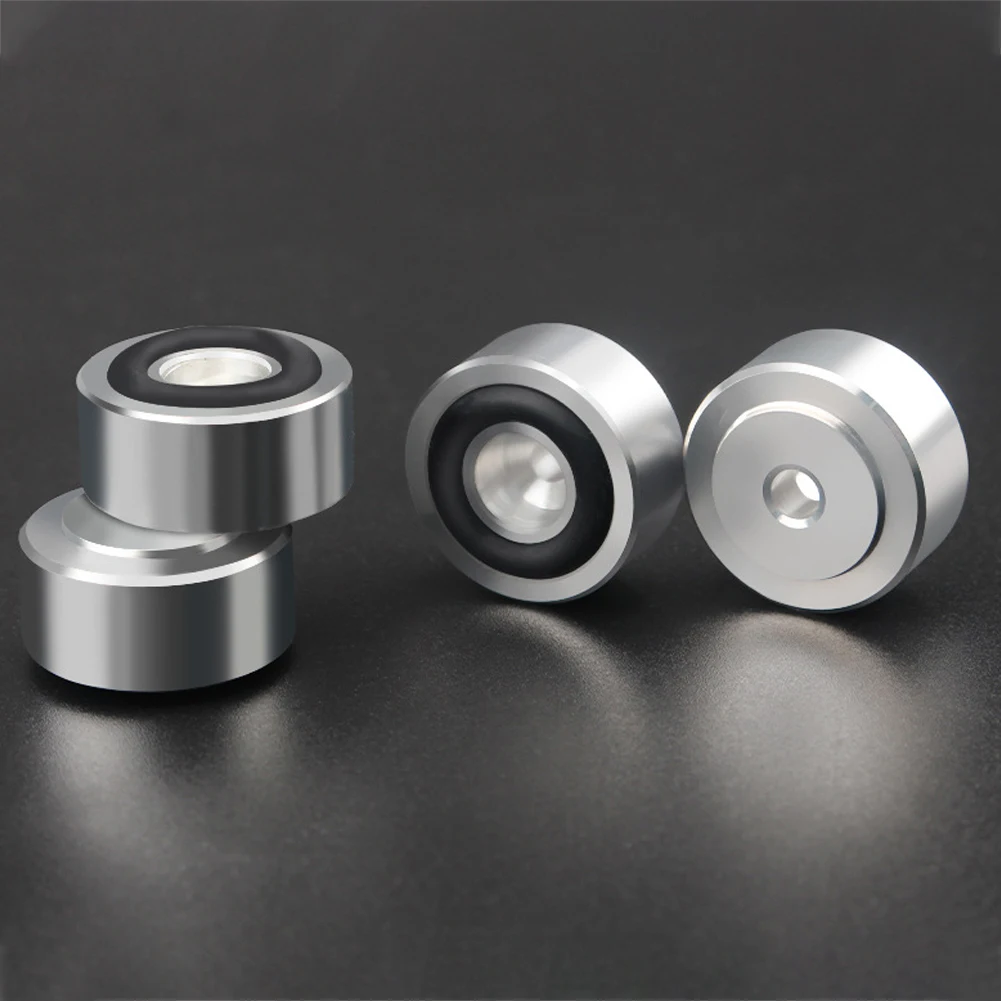 4 Stück Hifi-Lautsprecher Spikes Stand Füße Pad Aluminium legierung Isolation absorbieren Schock verstärker Basis füße für Lautsprecher CD-Verstärker