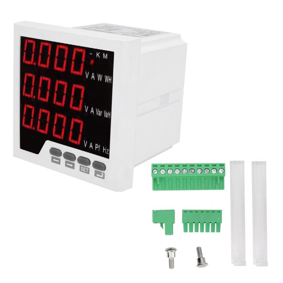 Multimeter 96-UIF Multi-Funktion Meter 3 Phase Digital Anzeige Volt Ampere Frequenz Messung Meter Sauerei Werkzeug