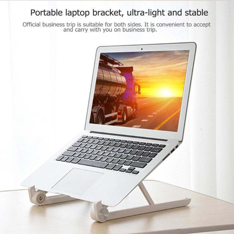 Adjustable Laptop Stand - Portable Notebook Holder for 11-15.6 Inch Laptops - Lightweight Angle Stand