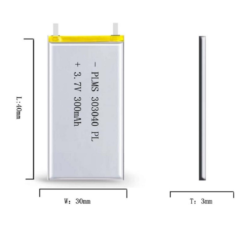 Fornitore della cina di Antirr fabbrica OEM 303040 3.7v lipo rc batteria 300mah per rc li polimero ottavino elicottero GPS MP3 MP4 strumenti