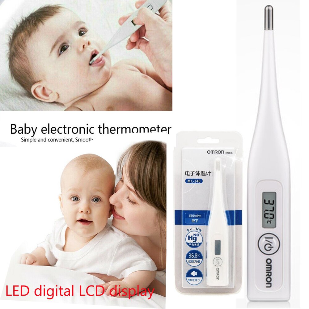 Bébé adulte soin universel sous le bras température sans mercure numérique OMRON MC-246 LCD thermomètre fièvre température mesure