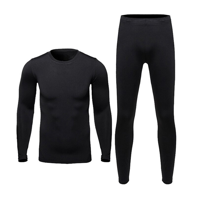 Men's Motorcycle Underwear Outdoor Skiing Sport Quick Drying Underwear Motocross Base Layers Tight Long Johns Tops & Pants Set: XXL