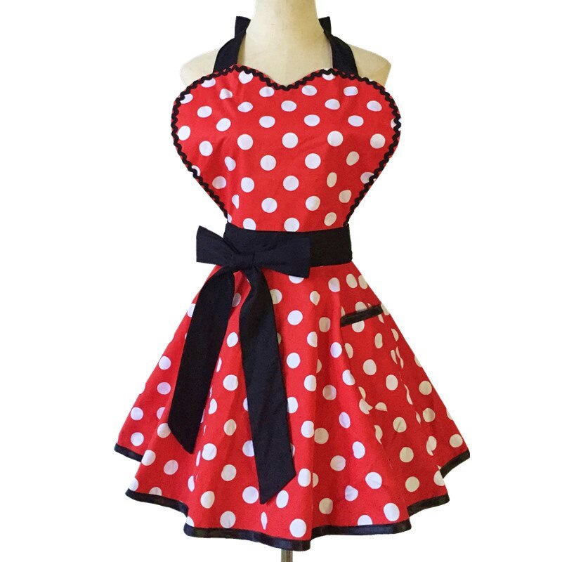 Cotton Lovely Women Apron Cute Large Swing Princess Apron kitchen Cooking Oilproof Aprons for Girls: style 11