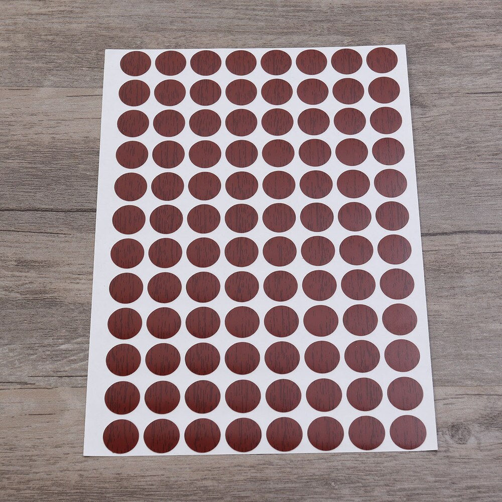 96pcs/sheet Waterproof Screw Hole Covers Non-slip Screw Hole Caps 15mm Decorative Stickers(01): As Shown 3