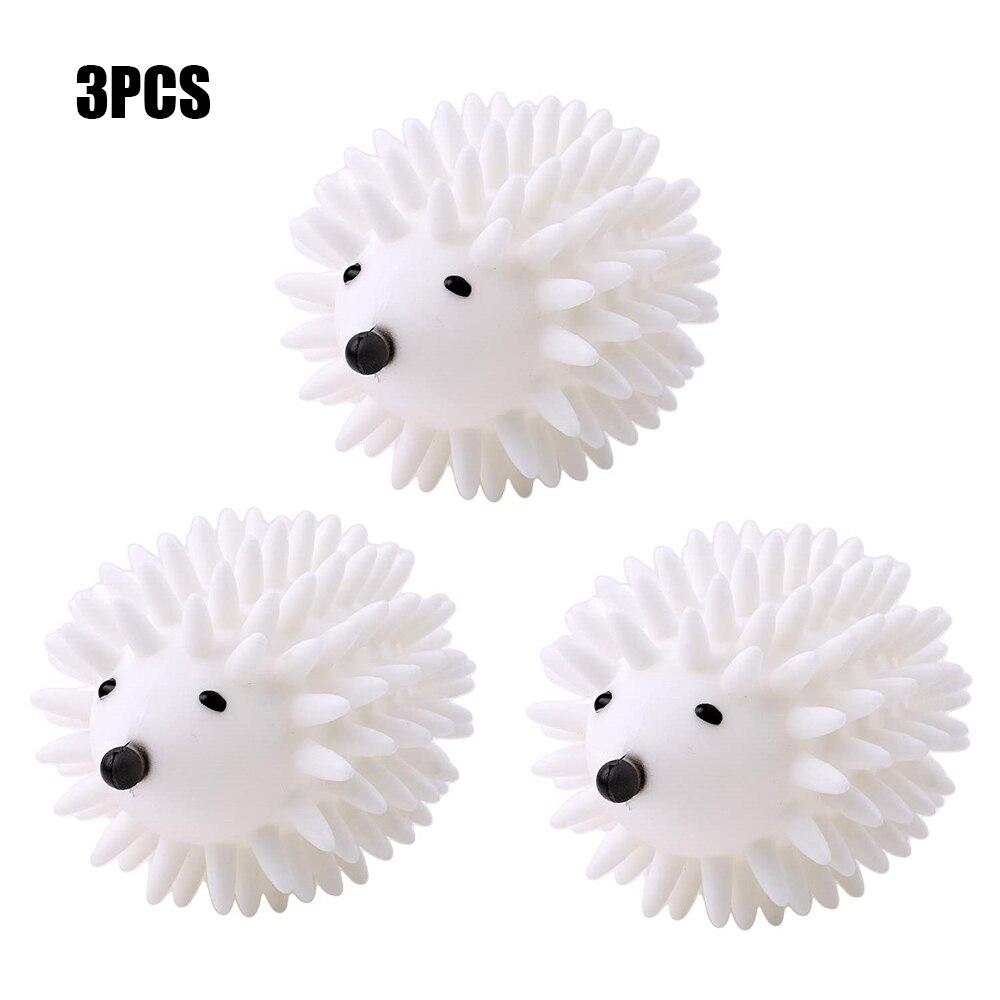 Dryer Balls Reusable Clean Tools Washing Drying Fabric Softener Ball Dry Laundry Products Hedgehog Dry Wash Ball: 3PCS