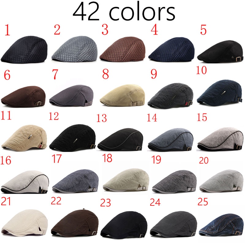 Boina de algodón para hombre y mujer, gorro de retro salvaje, informal, octogonal, pintor, novedad de verano gorras hombre boina hombre sombreros de mujer: random style