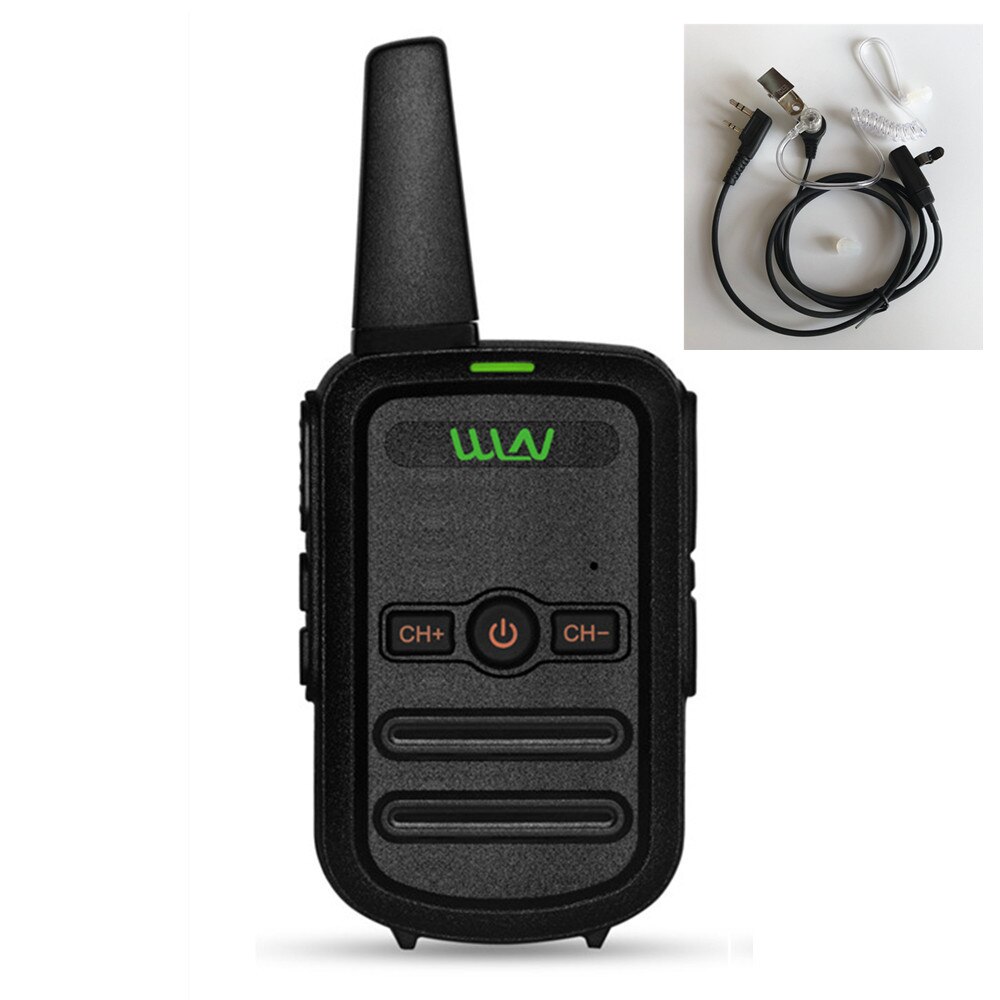 WLN KD-C52 MINI handheld fm transceiver KD C52 kleine zwei weg Radio Ham HF cb radio Walkie Talkie frs gmrs besser als KD-C51: Black Add air tube