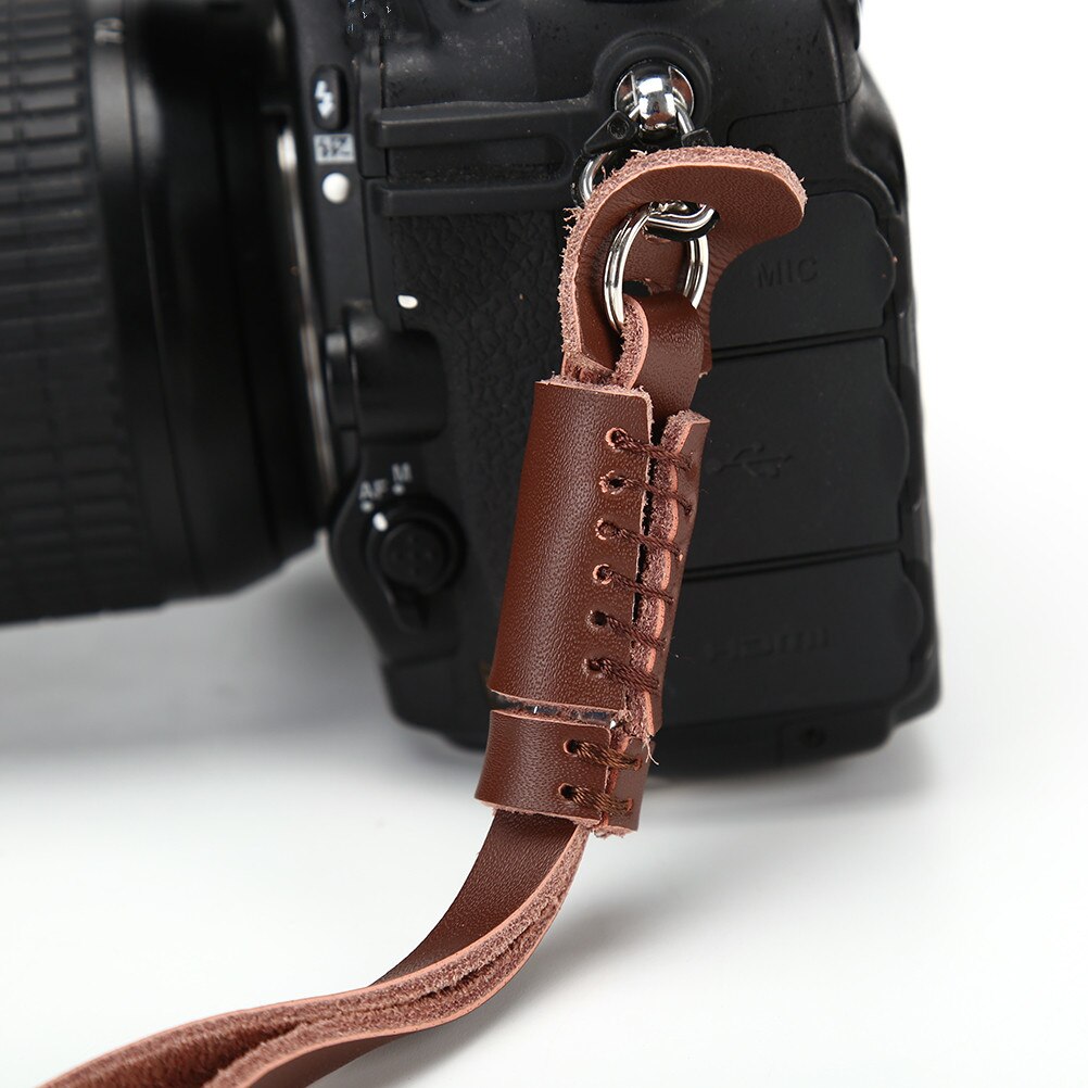 Pu Leather Camera Strap Lanyard Riem Pols Bandjes Grip Voor Fujifilm Samsung Nx Leica Spiegel Minder Camera Bandjes