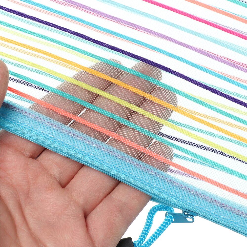 Rainbow Paint Druppels Etui Rits Pen Opbergtas Tas Pouch Grote
