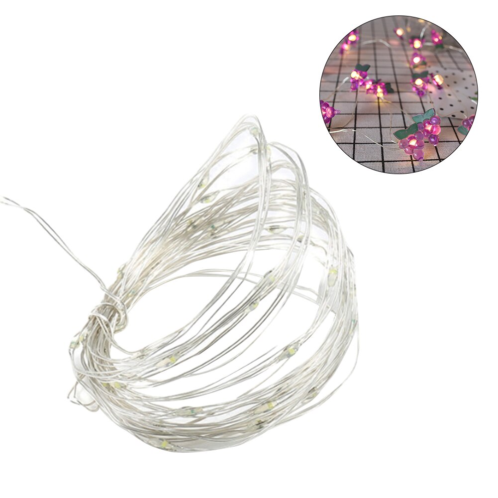 Rode Koperdraad Lamp String Led Meisje Kamer Decoratieve Verlichting Slaapkamer Decoratieve Verlichting String Opknoping Lichten Kleine Gekleurde Lichten: 13a