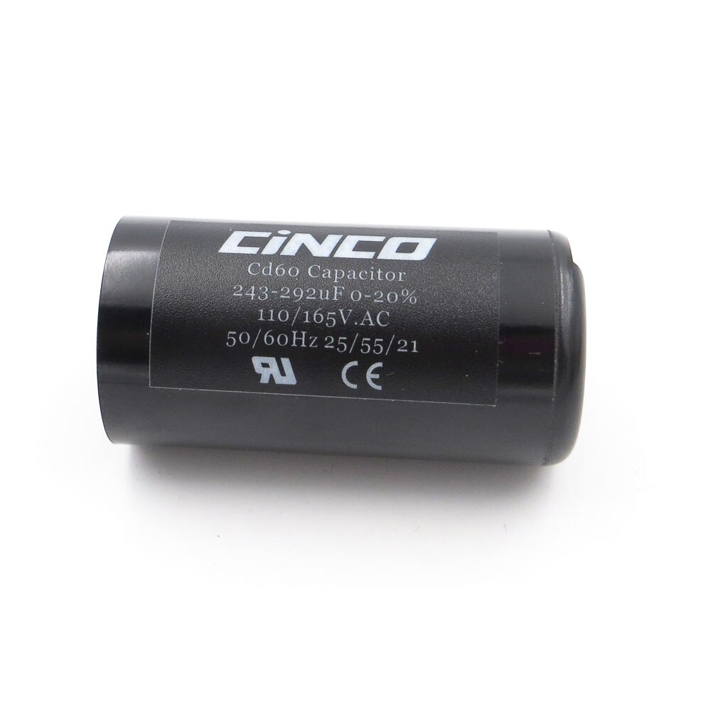 243-292uF CD60 Air Compressor Washing Machine Start Capacitor 110V 125V 165V 243-292 mfd uf mf Compressor 110VAC 125VAC