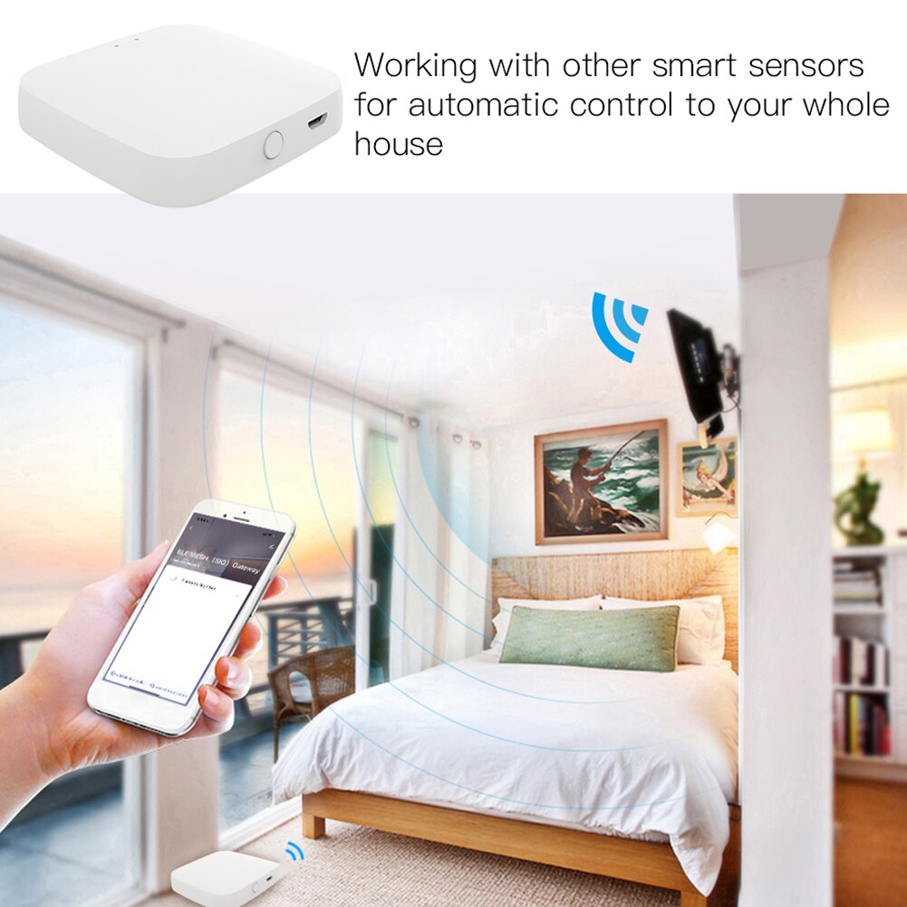 Intelligentes, drahtloses, bluetooth-kompatibles mesh-gateway (sig mesh hub) mit unterstützung für die tuya smart life app zur steuerung des hausautomatisierungsmoduls
