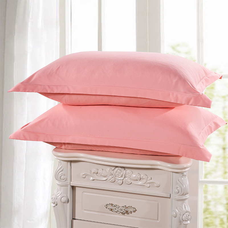 1 Piece Orange Color 48cm*74cm Pillow Case Brief Style Knitted Pillowcases 100% Polyester Pillow Cases Bedroom Use 50: Pink