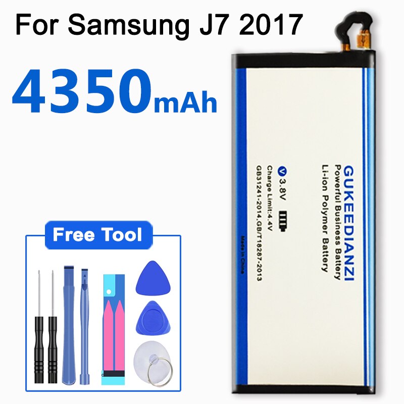 GUKEEDIANZI batterie de remplacement EB-BJ730ABE pour Samsung Galaxy J7 Pro J730 SM-J730F J730FM 4350mAh téléphone Batteria + outils