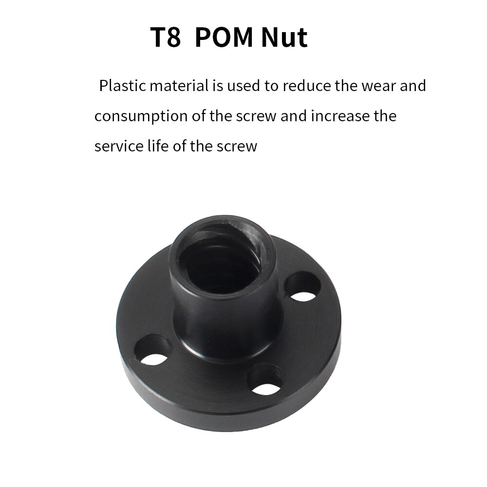 T8 PTFE Teflonto Lead Screw 2mm/8mm With POM Nut For Ender3 Ender3 pro Ender3 V2 Ender5 Sidewinder X1 VORON 3D Printer Parts