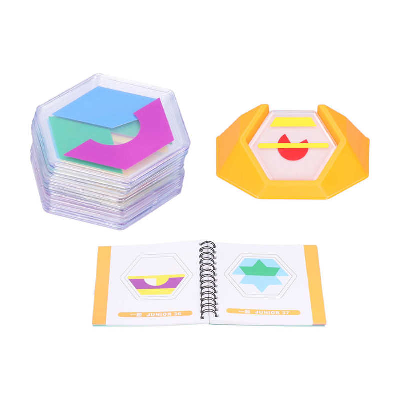 Smart Puzzle Spiele Farbe Code Puzzle Spiele Smart Farbe Gehirn Spiele Gebäude Tangram Bord Puzzle Spielzeug Farbe Code Puzzle Spiele: Default Title