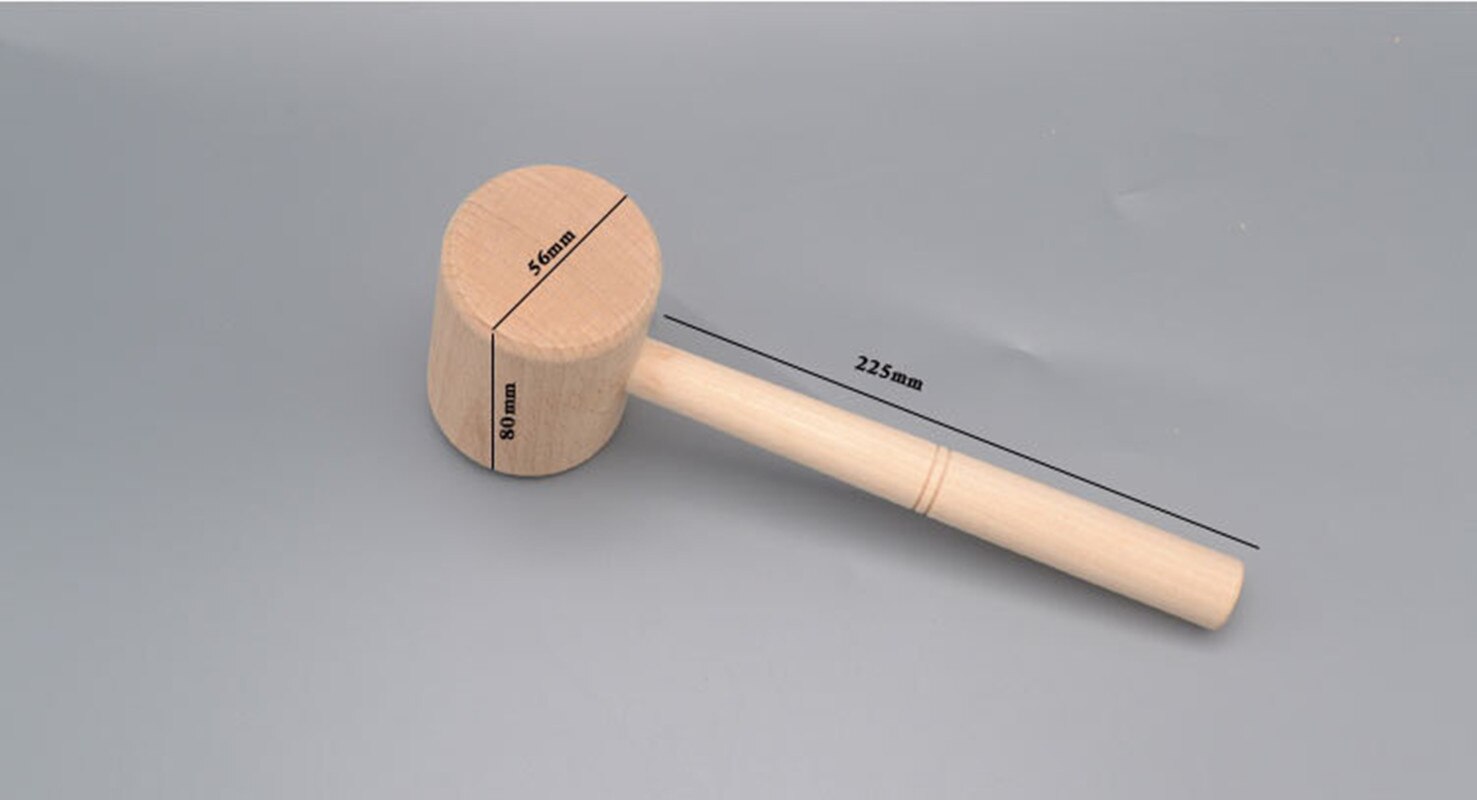 DIY Handmade Leather Tools Carving Wooden Hammer Hardwood Tapping Appliance Strong Hardness Material Solid Wood